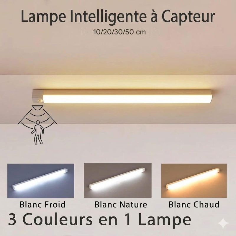 LUXSIA™ AuraSense - Lampe LED magnétique à détection de mouvement