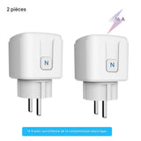 Prise Connectée WiFi LUXSIA avec Suivi Énergie