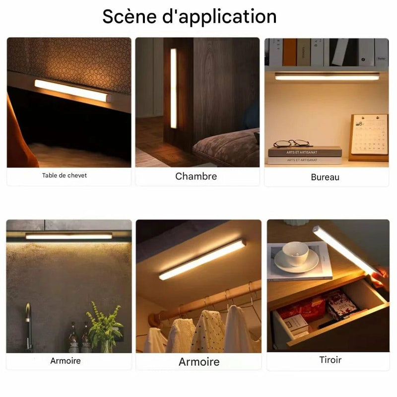 LUXSIA™ AuraSense - Lampe LED magnétique à détection de mouvement