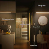 LUXSIA™ AuraSense - Lampe LED magnétique à détection de mouvement