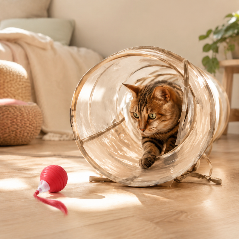 RollPlay — Balle Interactive pour Chat qui S'Ennuie