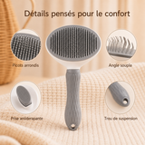 Doux — Brosse Autonettoyante pour Chat qui Perd ses Poils
