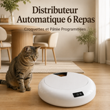 Distributeur Automatique 6 Repas — Croquettes et Pâtée Programmées