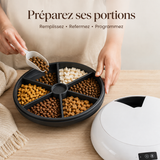 Distributeur Automatique 6 Repas — Croquettes et Pâtée Programmées