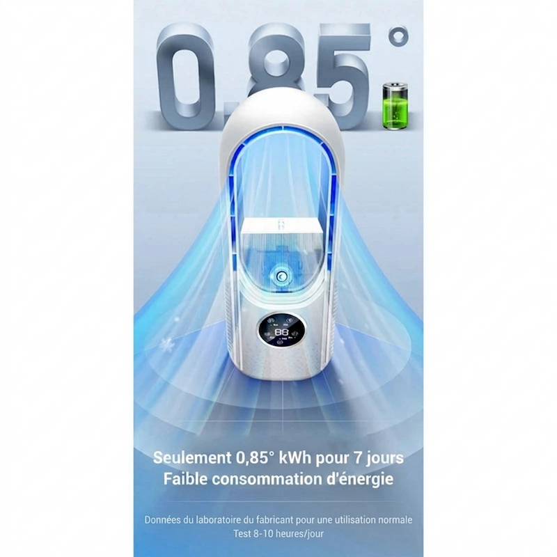 Luxsia AeroCool, contenu du colis : ventilateur sans pales et câble USB