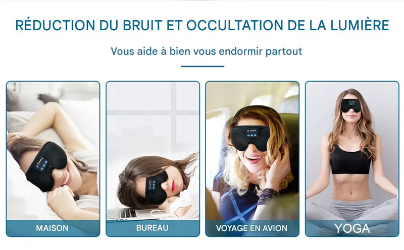 Masque de sommeil audio Bluetooth 3D — LUXSIA