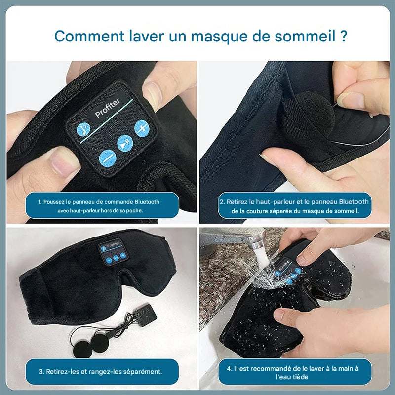 Masque de sommeil audio Bluetooth 3D — LUXSIA