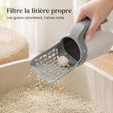 Pelle à Litière Filtrante — Ramassage Facile et Hygiénique