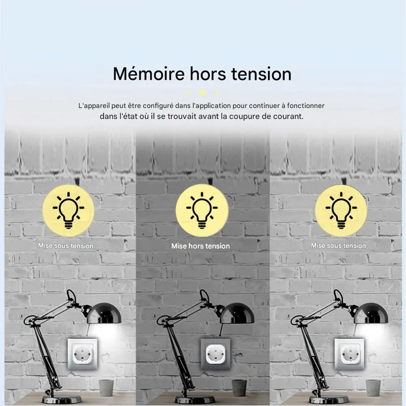 Prise Connectée WiFi LUXSIA avec Suivi Énergie