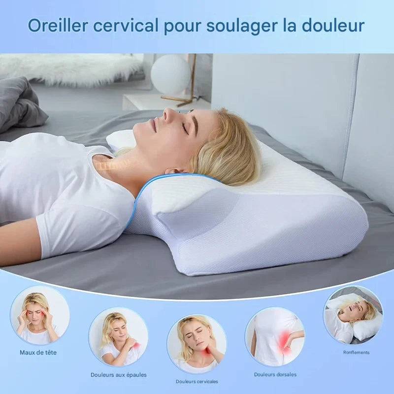 Oreiller Cervical Papillon à Mémoire de Forme