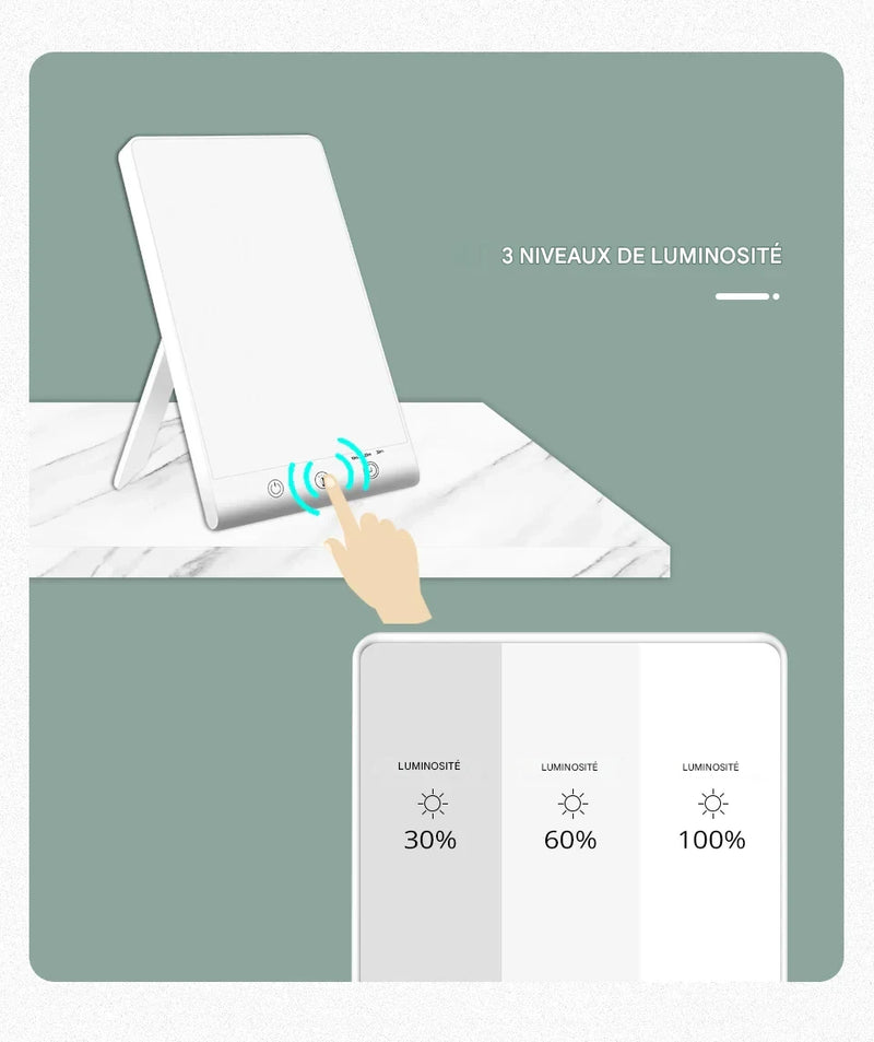 Lampe de Luminothérapie LED 10 000 Lux LUXSIA