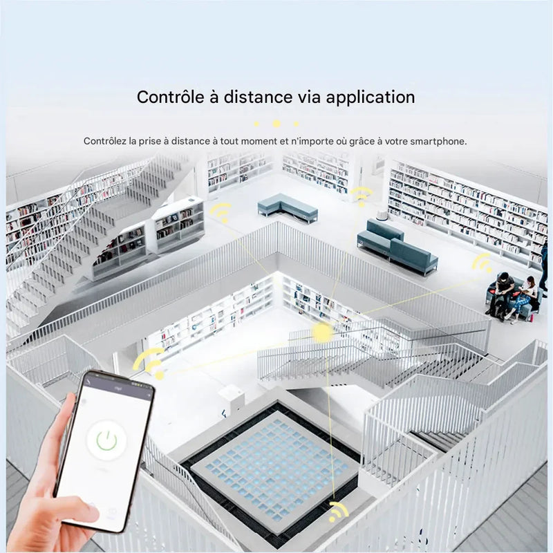 Prise Connectée WiFi LUXSIA avec Suivi Énergie