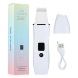 Ultrasonic Skin Scrubber Face Pore Cleaner Deep Cleansing Tool with 4 Modes Peeling Blackhead Remover for Facial Skincare