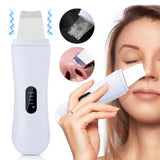 Ultrasonic Skin Scrubber Face Pore Cleaner Deep Cleansing Tool with 4 Modes Peeling Blackhead Remover for Facial Skincare