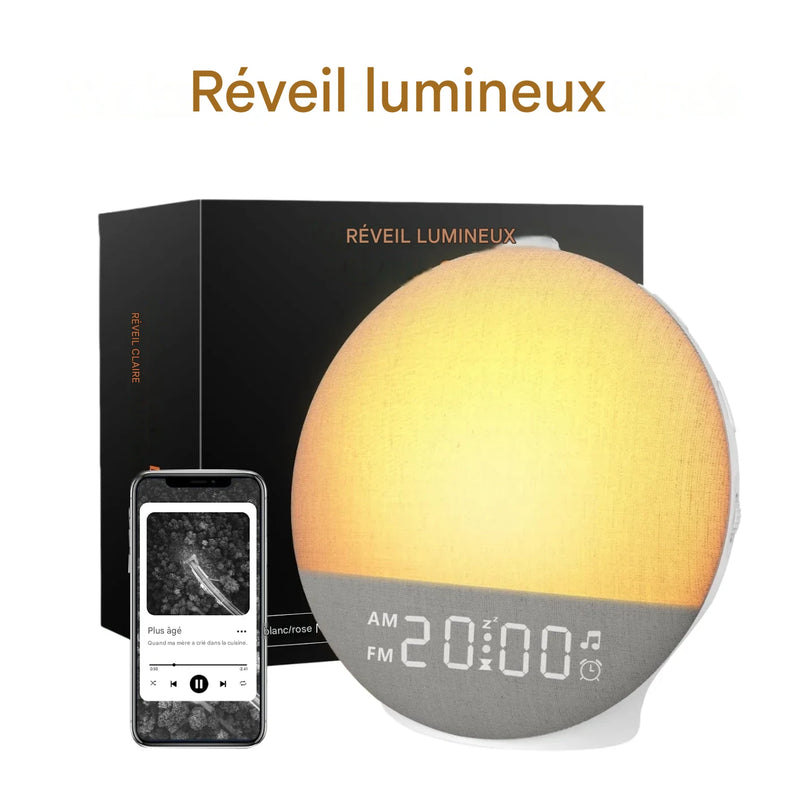 Réveil Aurore Relax™ | Réveillez-vous Naturellement et Dormez Plus Profondément