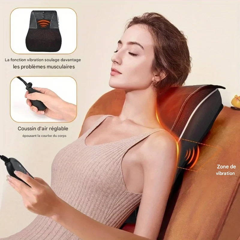Coussin ZenPulse LUXSIA utilisé sur la nuque