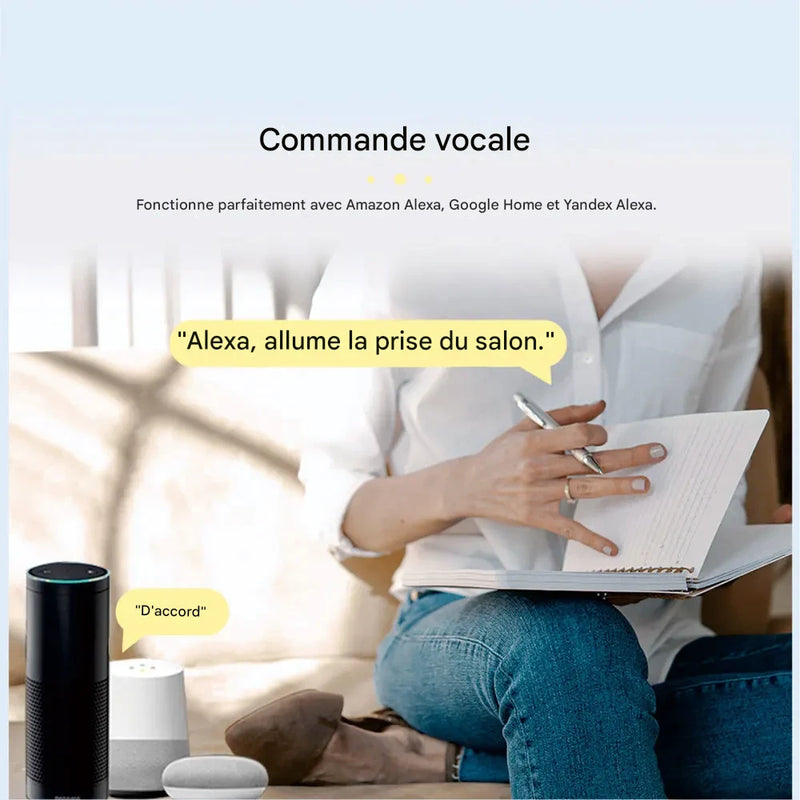 Prise Connectée WiFi LUXSIA avec Suivi Énergie