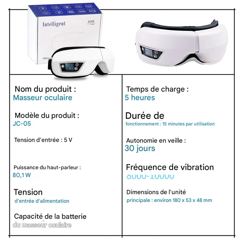 LUXSIA — Masque Oculaire Relaxant Vibration 6D