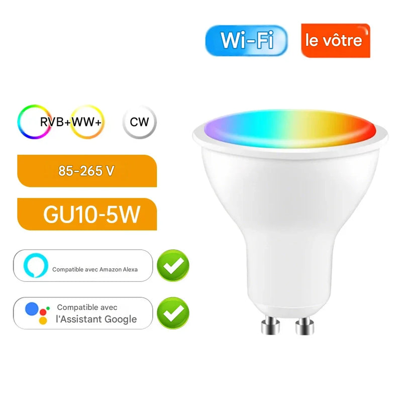 Ampoule Connectée RGB LUXSIA WiFi Compatible Alexa