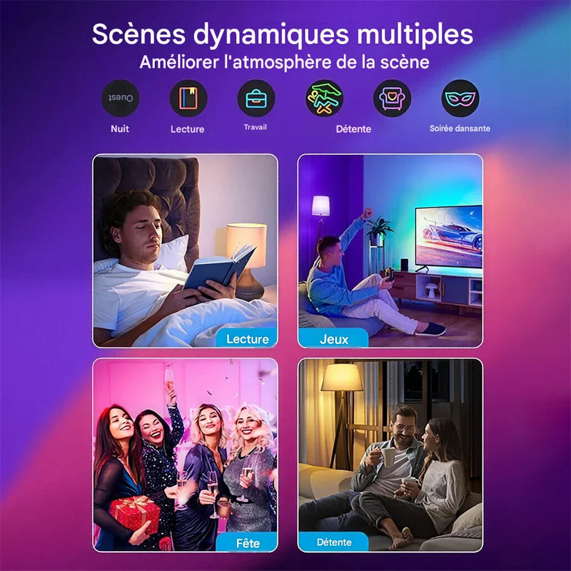 Ampoule Connectée RGB LUXSIA WiFi Compatible Alexa