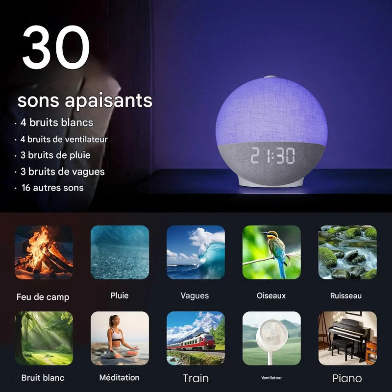 Réveil Aurore Relax™ | Réveillez-vous Naturellement et Dormez Plus Profondément