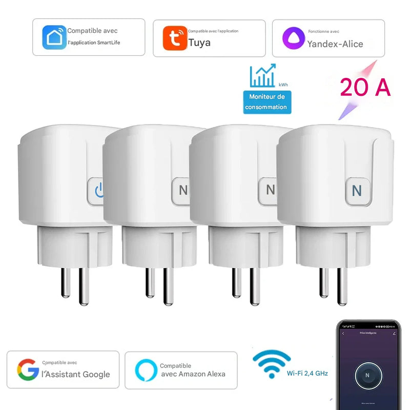 Prise Connectée WiFi LUXSIA avec Suivi Énergie