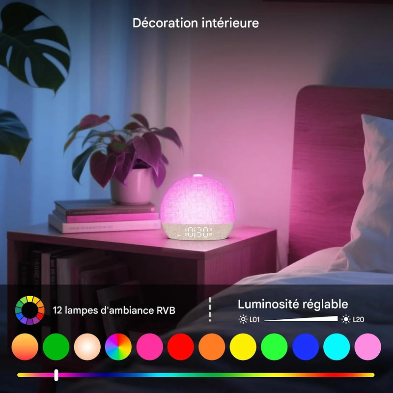 Réveil Aurore Relax™ | Réveillez-vous Naturellement et Dormez Plus Profondément