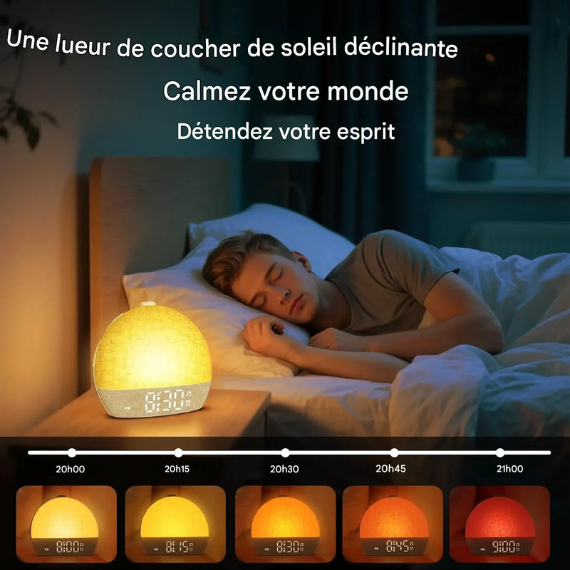 Réveil Aurore Relax™ | Réveillez-vous Naturellement et Dormez Plus Profondément