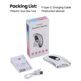 Electric Gua Sha Heated Device Red Blue Light Face Vibration Massager Scraping Board for Skin Rejuvenation Face Lifting Machine