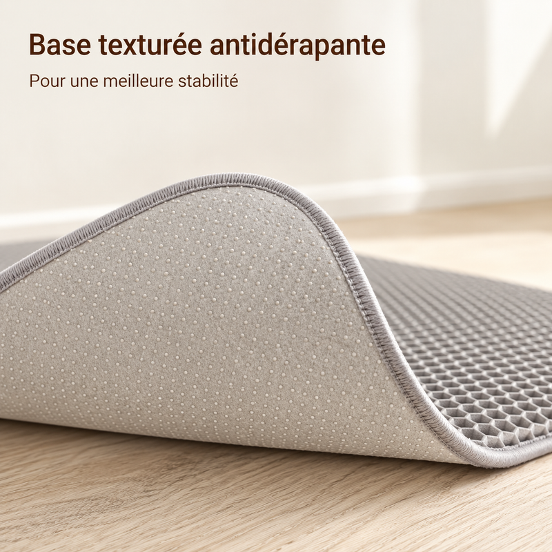 Tapis Anti-Projections XL — Protège-Sol pour Bac à Litière