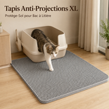 Tapis Anti-Projections XL — Protège-Sol pour Bac à Litière