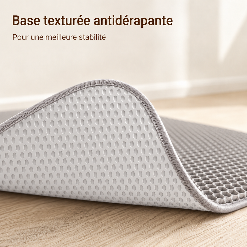 Tapis Anti-Projections XL — Protège-Sol pour Bac à Litière