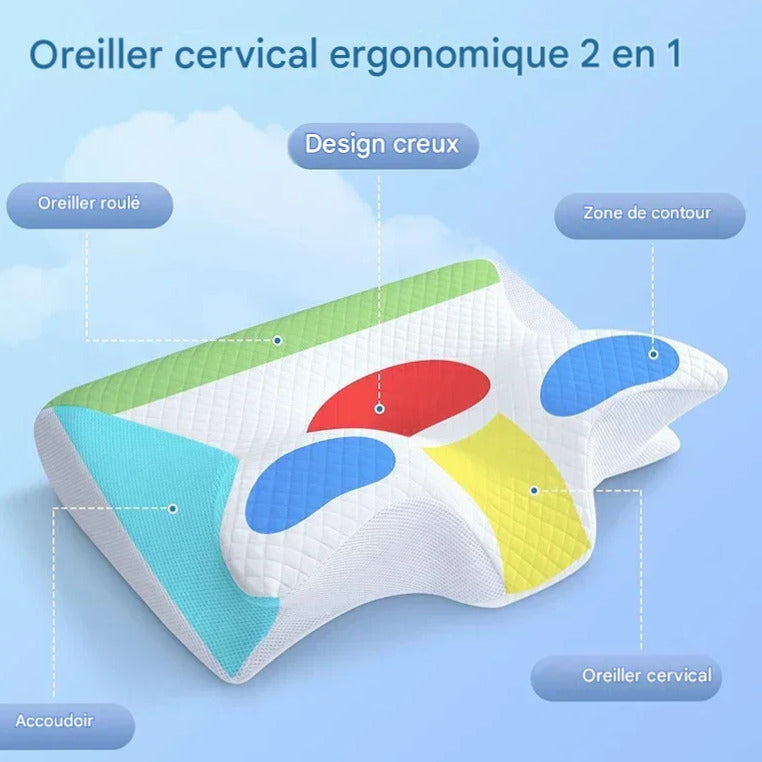 Oreiller Cervical Papillon à Mémoire de Forme