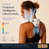 LUXSIA™ BreezeGo — Ventilateur de Cou Rechargeable avec Écran LED