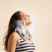 Pack Fraîcheur Évasion — Ventilateur de Cou Rechargeable + Mini Brumisateur