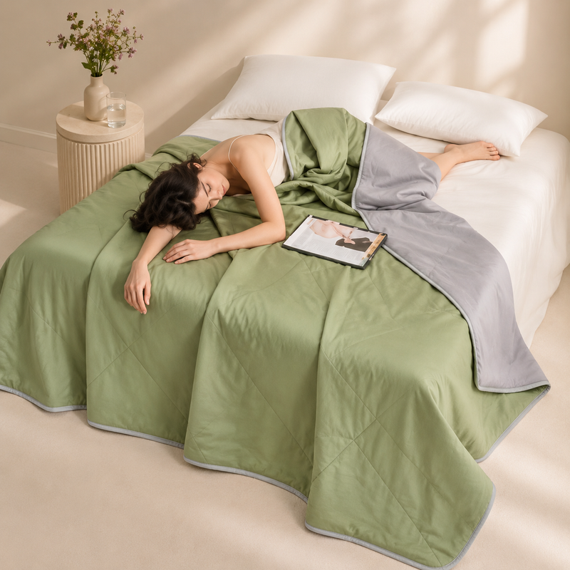 LUXSIA™ CoolSilk — Couette Rafraîchissante Été