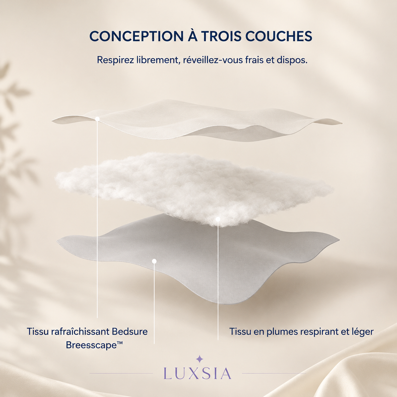 LUXSIA™ CoolSilk — Couette Rafraîchissante Été
