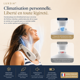 LUXSIA™ BreezeGo — Ventilateur de Cou Rechargeable avec Écran LED